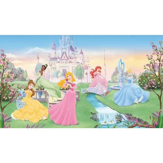 RoomMates Dancing Princess Chair Rail Prepasted Mural